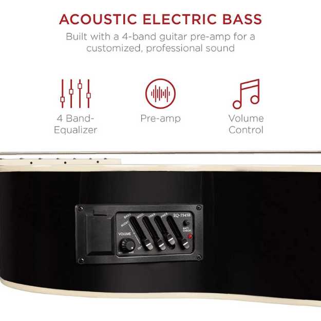 Best Choice Products Acoustic Electric Bass Guitar