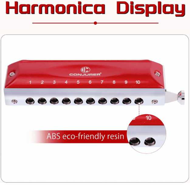 CONJURER Standard Chromatic Harmonica