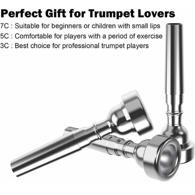 Eison Silver Trumpet Mouthpiece Set