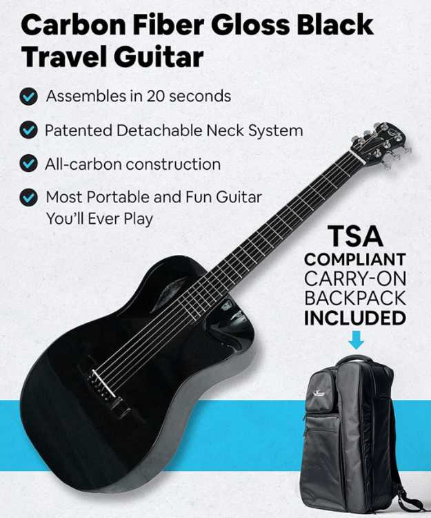 Journey Instruments Carbon Fiber Travel Guitar