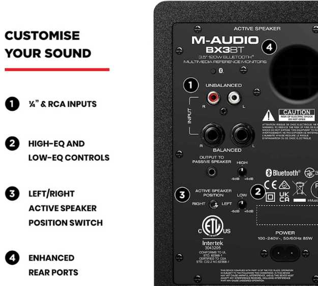 M-Audio BX3BT Studio Monitors