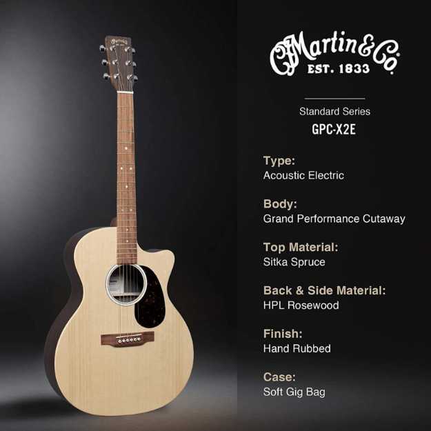 Martin Guitar X Series GPC-X2E Acoustic-Electric Guitar