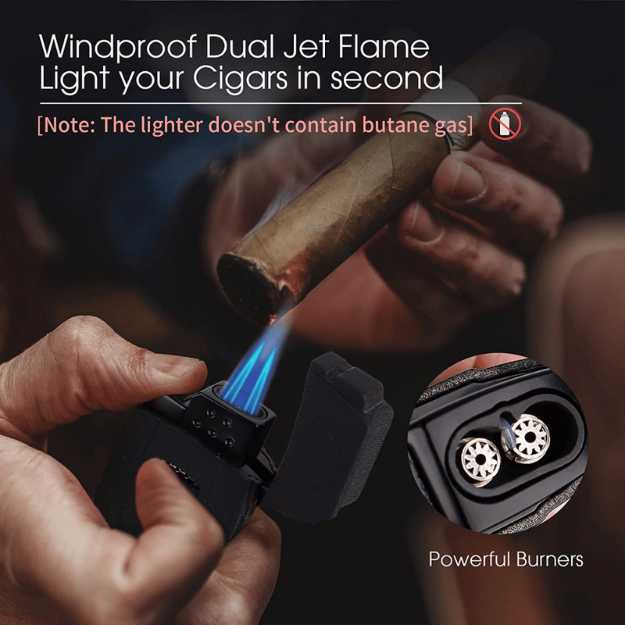 Moniup Pure Copper Butane Flip Cigar Lighter