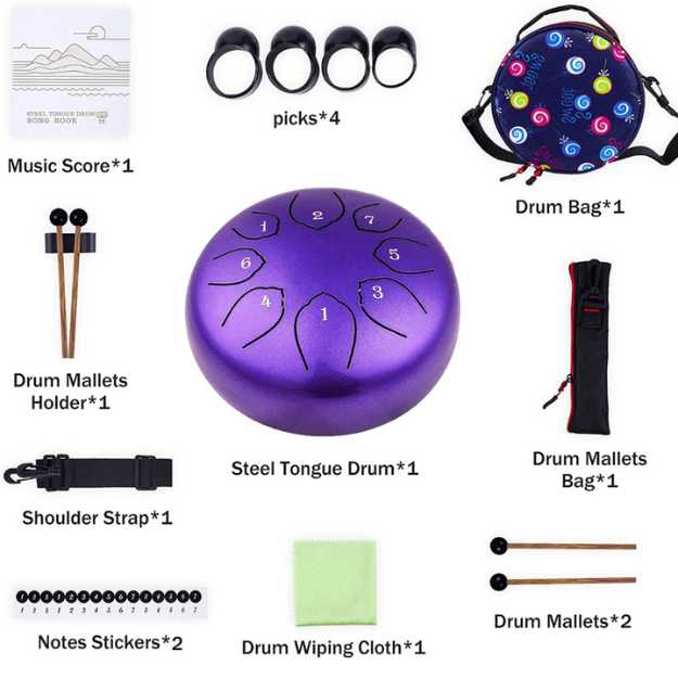 MusFunny Steel Tongue Drum Kit