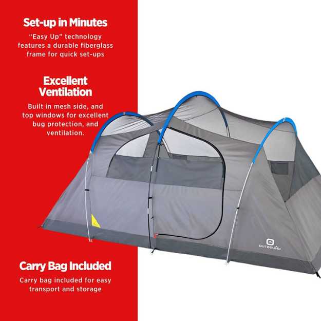 Outbound 8-Person Dome Tent for Camping