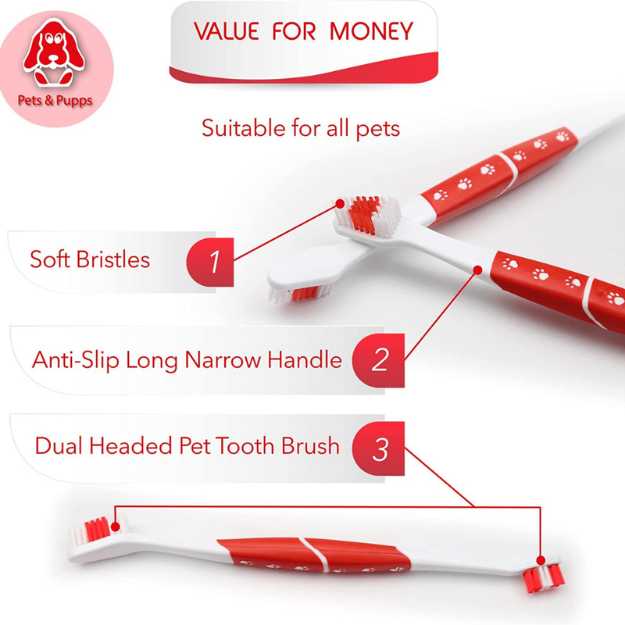 Pets and pupps Pet Toothbrush for Dogs