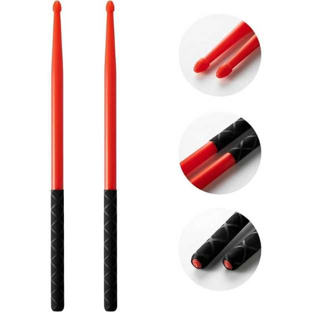 Ubblove Nylon Drumsticks 2 pairs with ANTI-SLIP Handles