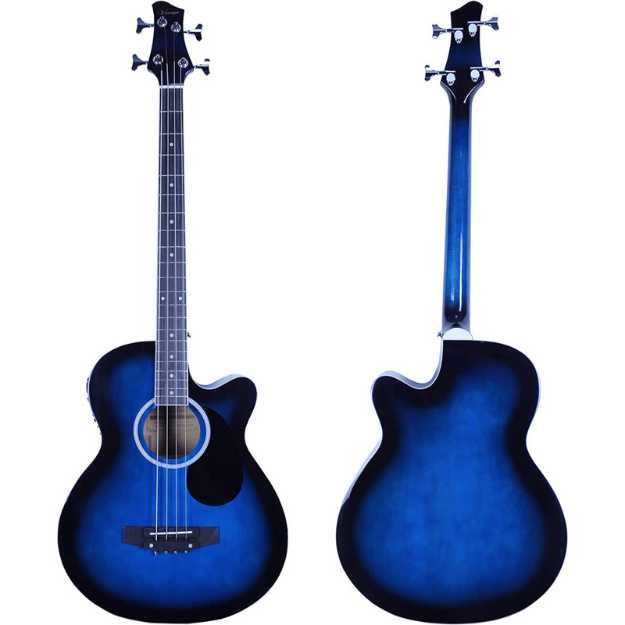 Vizcaya Full Size 4 Strings Cutaway Acoustic-Electric Bass Guitar