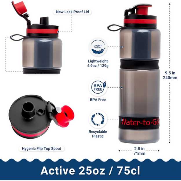 WATER TO GO Water Purifier Filter Bottle