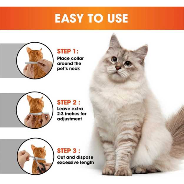 YINGE 12-Month Flea Collars for Cats