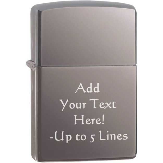Zippo Lighter With Engraved Personalized Message