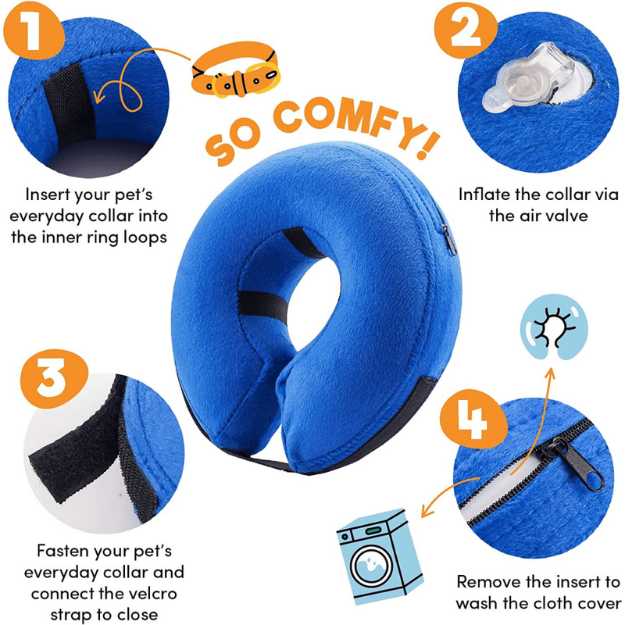 BENCMATE Protective Inflatable Collar for Dogs