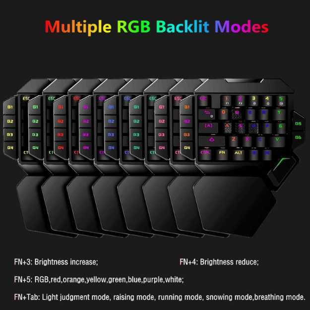 Cakce RGB One Handed Mechanical Gaming Keyboard