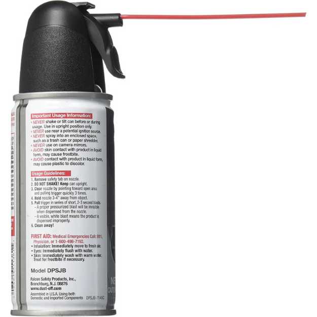 Falcon Dust, Off Compressed Gas Disposable Cleaning Duster
