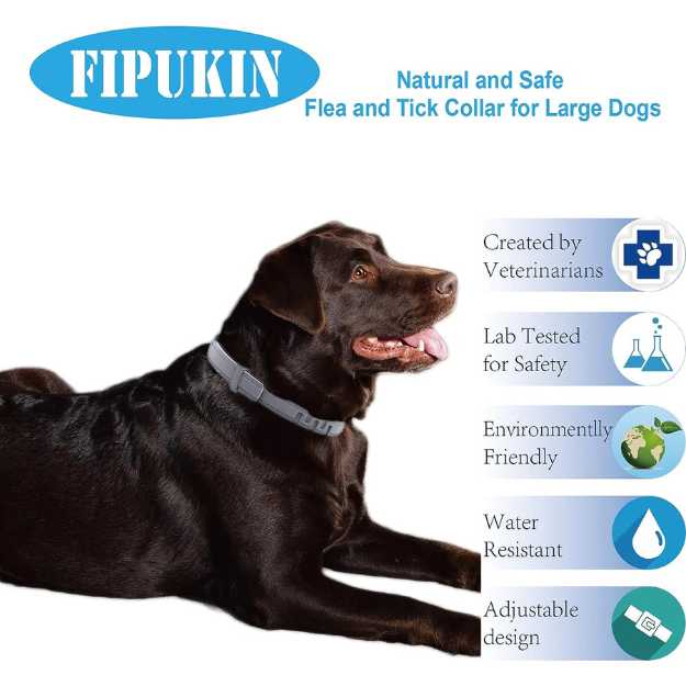 Fipukin Flea and Tick Collar for Dogs