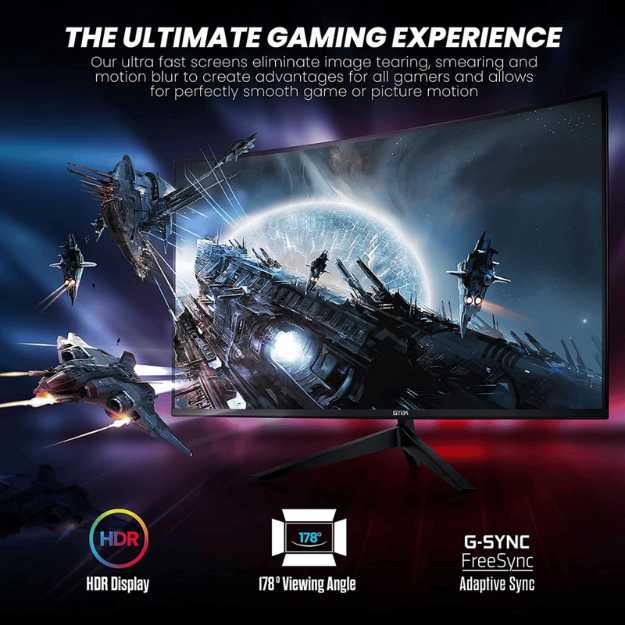 GTEK F2740C 27-Inch Curved Gaming Monitor