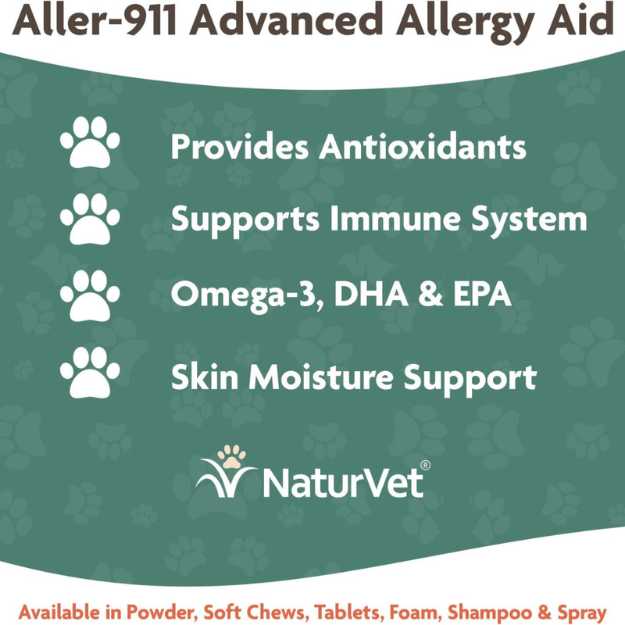 NaturVet – Skin & Coat Allergy Aid Plus Antioxidants