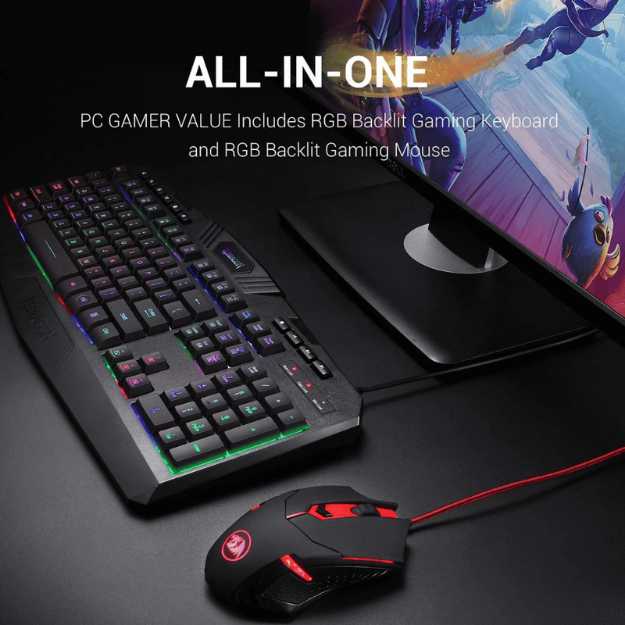 Redragon S101 Wired Gaming Keyboard and Mouse Combo
