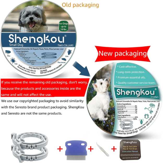 ShengKou Flea and Tick Collar for Small Dogs