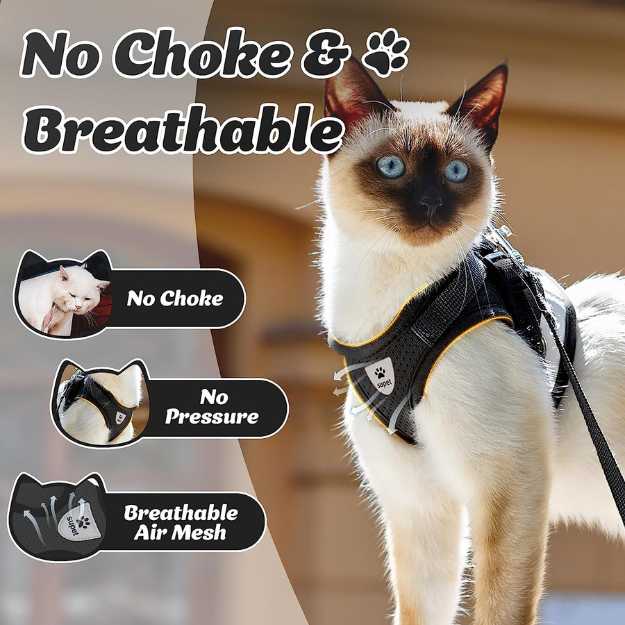 Supet Cat Harness and Leash Set for Walking