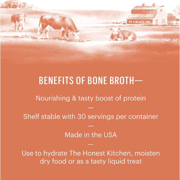 The Honest Kitchen Daily Boosts: Instant Beef Bone Broth Liquid Treat