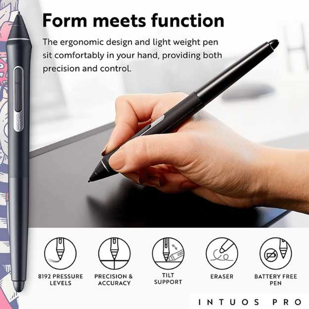 Wacom Intuos Pro Large Bluetooth Graphics Drawing Tablet