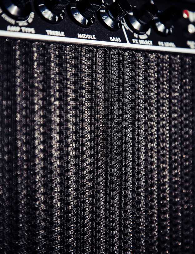 Close up of an amp.