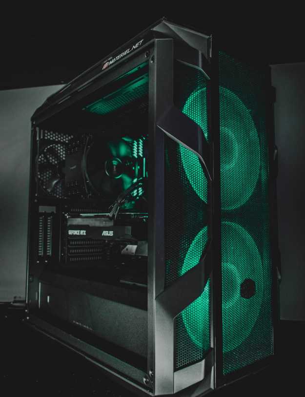 A PC with green RGB.